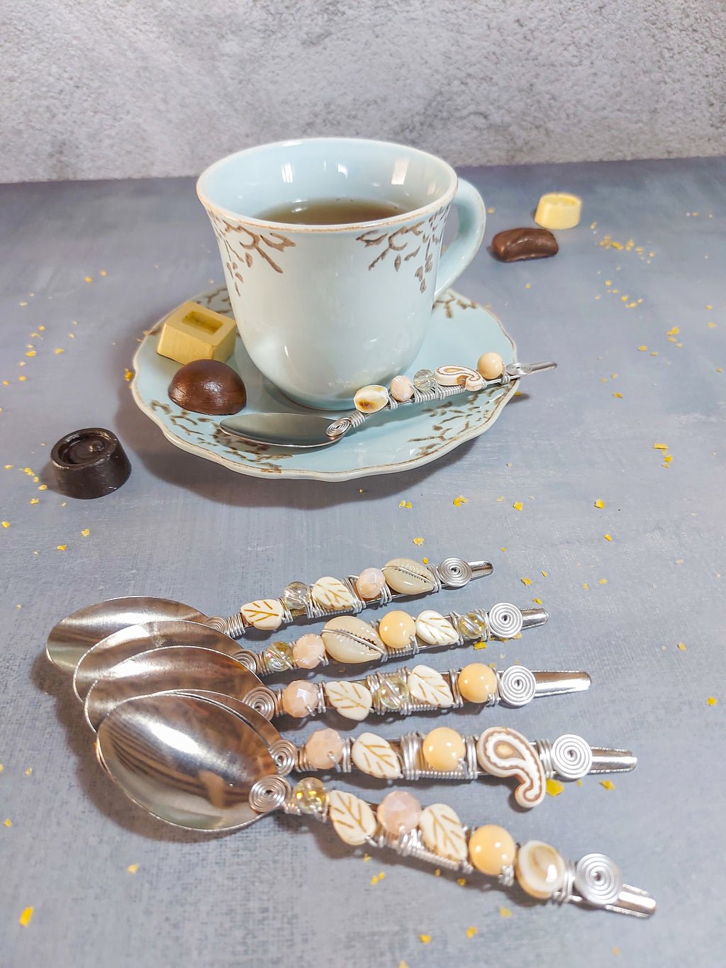 Beaded Coffee Spoons for a Touch of Elegance for Every Coffee Sip. Transforming coffee moments into a symphony of delight