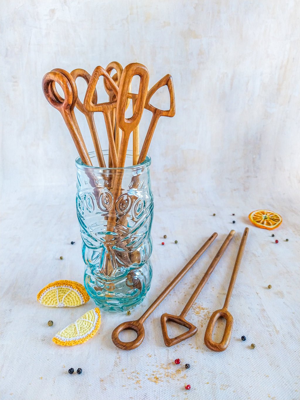 Wooden Cocktail Spoons - Zapurah - Home Decor