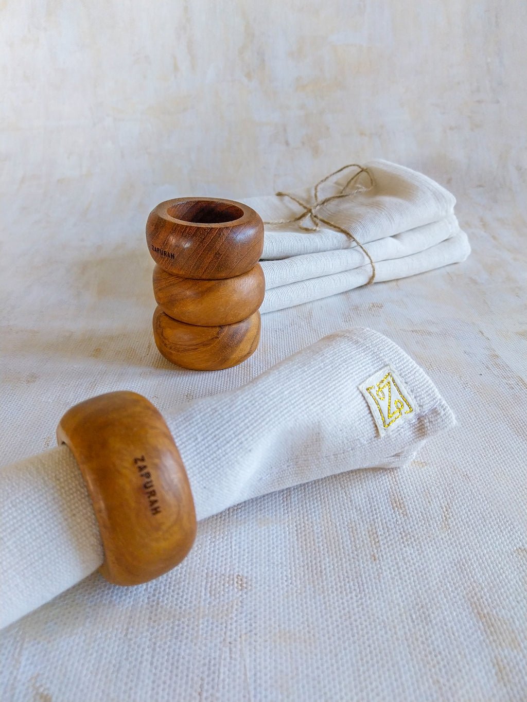 Wooden Napkin Rings - Zapurah - Home Decor