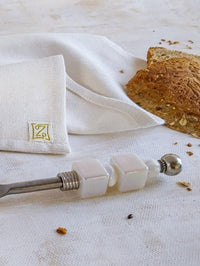Bread Knife Deluxe Beaded with White Beads for cutting bread, cake, pastry and pies - Zapurah - Lifestyle - www.zapurah.com