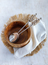 Salad Utensils with Cowrie Shells on the Handles - Set of 2 - Zapurah - Home Decor - www.zapurah.com