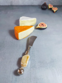 Butter Spreader Knife with Cream Porcelain Beads for Butter, Soft Ceese or Dips - Zapurah - Home Decor - www.zapurah.com