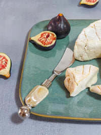 Butter Spreader Knife with Cream Porcelain Beads for Butter, Soft Ceese or Dips - Zapurah - Home Decor - www.zapurah.com