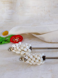 Salad Fork and Spoon with Little White Shells on the Handles - Set of 2 - Zapurah - Home Decor - www.zapurah.com