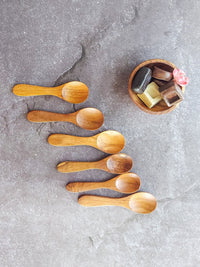 Wooden Coffee Spoon Set of 6, Perfect for Stirring or Scooping - Zapurah - Table Decor - www.zapurah.com