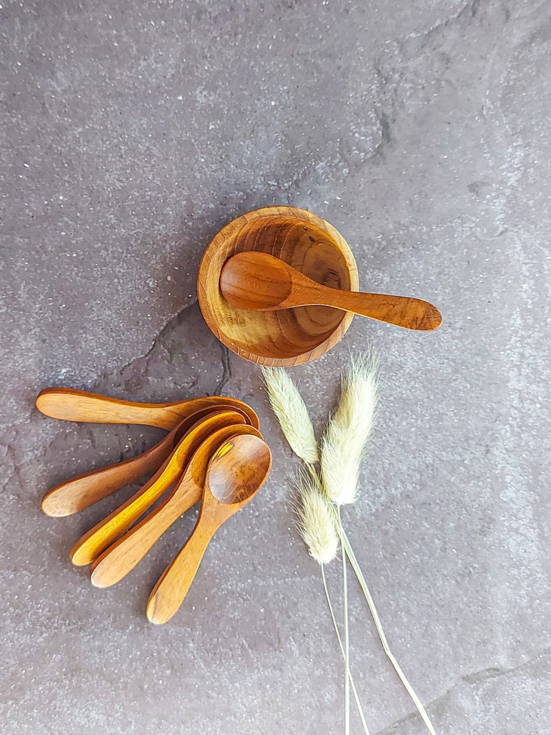 Wooden Coffee Spoon Set of 6, Perfect for Stirring or Scooping - Zapurah - Table Decor - www.zapurah.com
