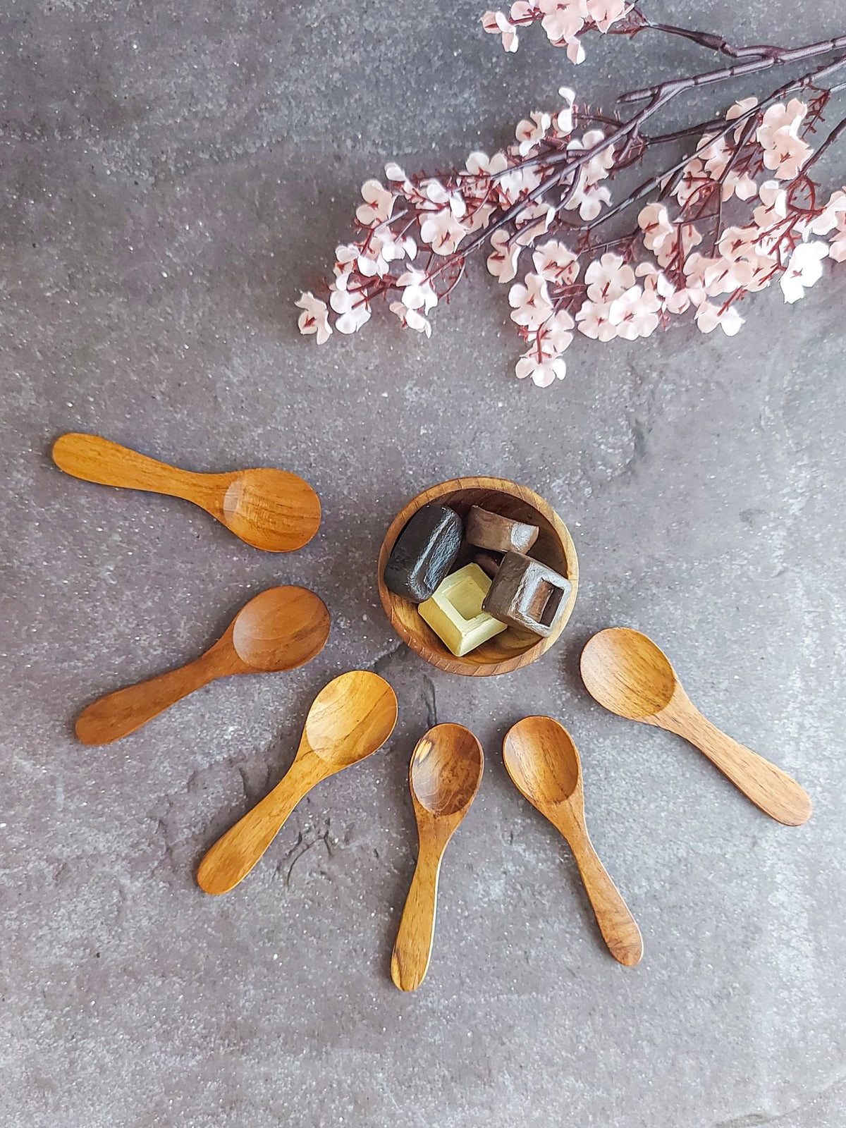 Wooden Coffee Spoon Set of 6, Perfect for Stirring or Scooping - Zapurah - Table Decor - www.zapurah.com
