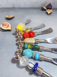 Butter Knife with Red Beads for Spreading Butter, Soft Cheeses or Dips - Zapurah - Lifestyle - www.zapurah.com