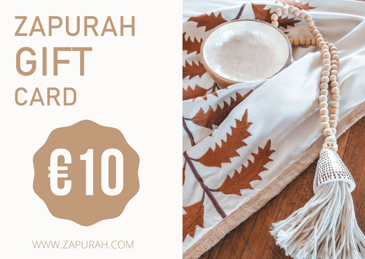 Zapurah Gift Card for Luxurious Handcrafted Table Decor - www.zapurah.com