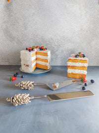 HIBAH - Luxurious Cake Slicer Set with Cowrie Shells - Set of 2 - Zapurah - Home Decor - www.zapurah.com