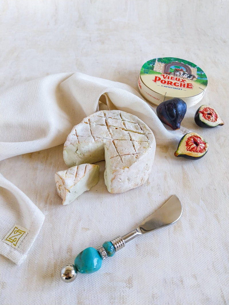 Soft Cheese Spreader Knife with Turquoise Beads for Spreading Butter, Cheese or Dips - Zapurah - Homedecor - www.zapurah.com