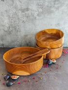 IKARA - Salad Serving Bowl Wood - 28x9cm