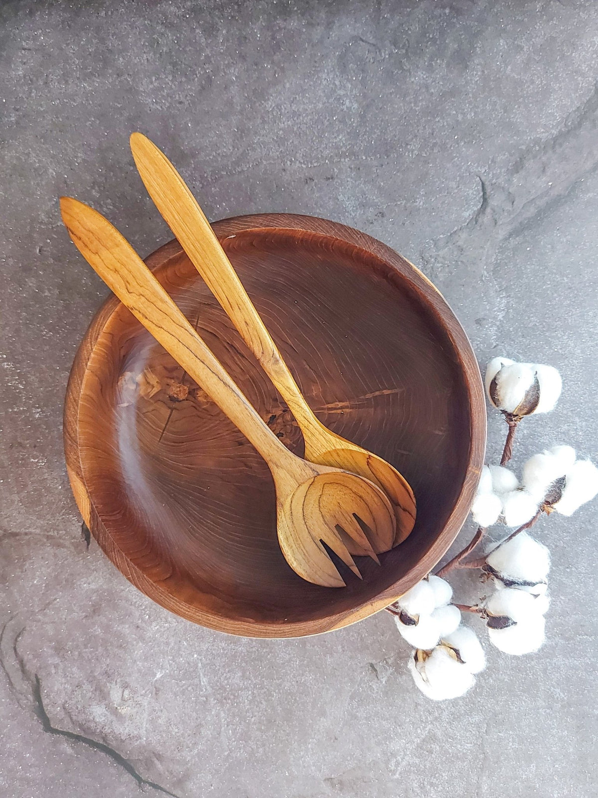 Wooden Salad Spoon and Fork Set of 2, Perfect for Serving Salads, Pastas, and More - Zapurah - Lifestyle - www.zapurah.com