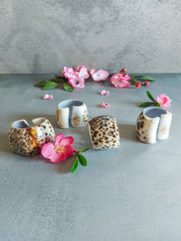 Seashell Napkin Rings from Carved Shells with Dotted Motif - Set of 4, - Zapurah - Lifestyle - www.zapurah.com