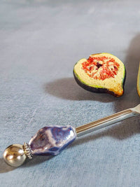 Small Cheese Slicer Knife with Blue Beads for Cutting and Spreading Cheese - Zapurah - Home Decor - www.zapurah.com