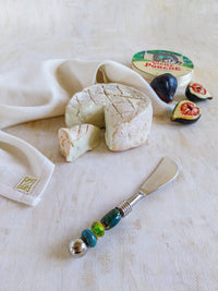 Butter Knife with Green Beads for Spreading Butter, Soft Cheeses or Dips Logo - Zapurah - Lifestyle - www.zapurah.com