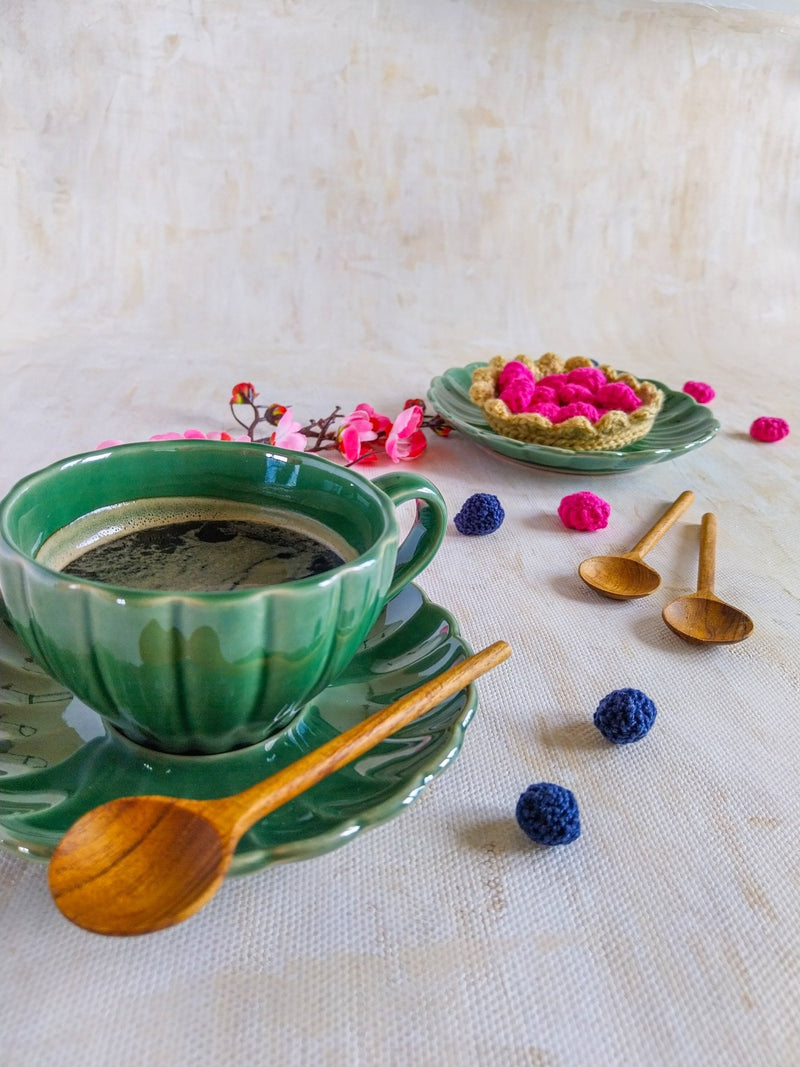 Wooden Mini Spoons for Coffee, Tea, Jam, Honey, Dips, Sauces or Sugar  - Set of 6 - Zapurah - Lifestyle - www.zapurah.com