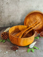 MADHIA - Wooden Salad Bowl - 24x10cm