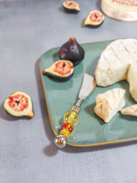 Cheese Spreader Knife with Red and Yellow Beads for Cutting and Spreading Cheese - Zapurah - Tablescapes - www.zapurah.com