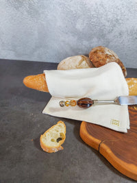 Bread Cutting Knife Deluxe with Brown Beads for cutting bread, cake, pastry and pies - Zapurah - Home Decor - www.zapurah.com