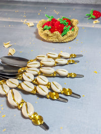 Coffee Spoons with Cowrie Shells for Coffee, Tea, Jam, Honey, Dips, Sauces or Sugar - Zapurah - Lifestyle - www.zapurah.com