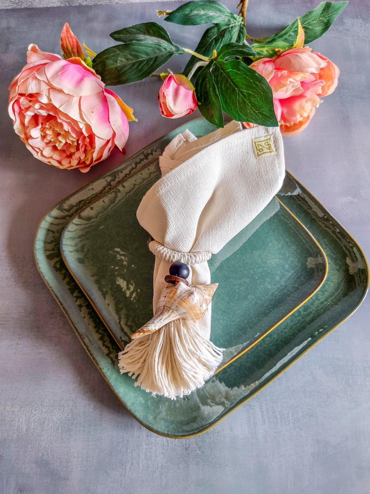 Cloth Napkins Set of 4 from Reusable Natural Cotton - Zapurah - Home Decor - www.zapurah.com