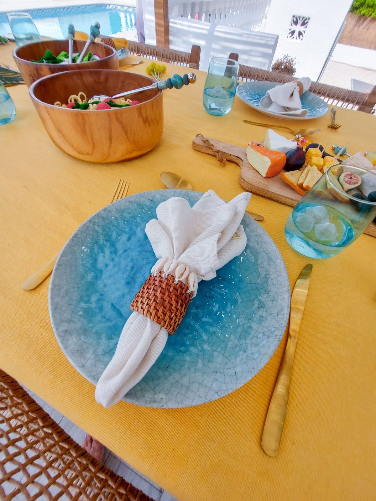 Cloth Napkins Set of 4 from Reusable Natural Cotton - Zapurah - Home Decor - www.zapurah.com