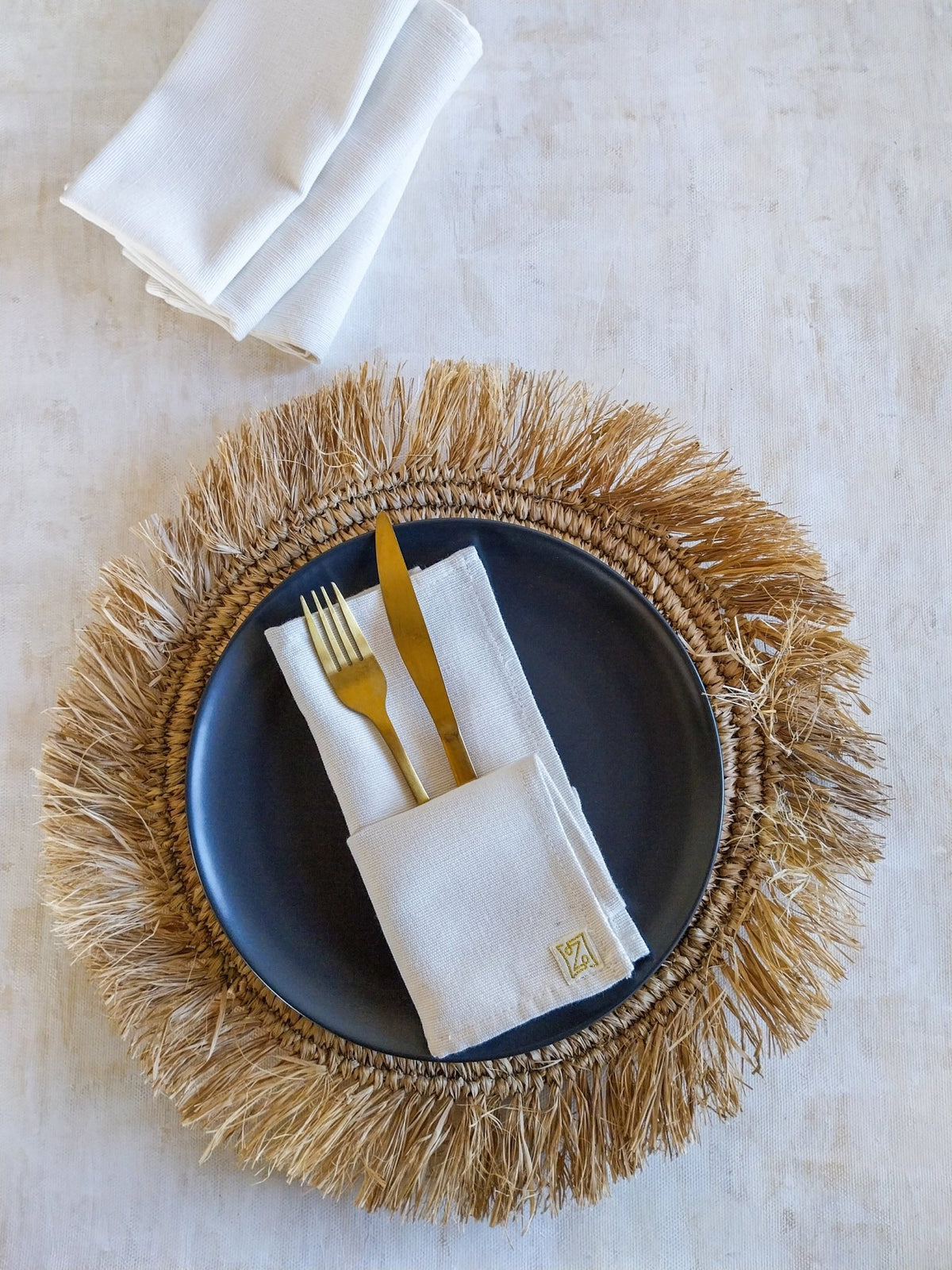 Cloth Napkins Set of 4 from Reusable Natural Cotton - Zapurah - Home Decor - www.zapurah.com
