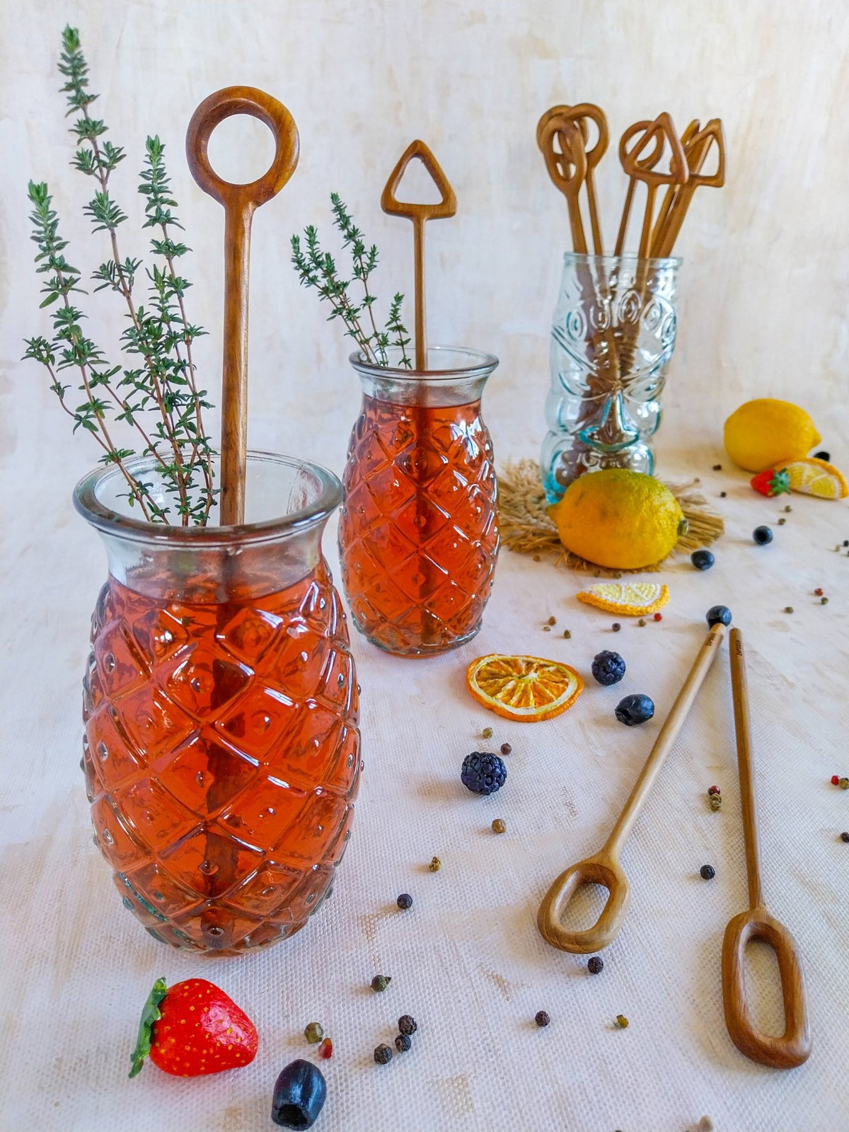 Wooden Cocktail Stirrers for Cocktails, Summer Drinks, Coffee, Tea or other Drinks - Zapurah - Table Decor - www.zapurah.com