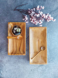 Wooden Serving Tray for serving summer drinks, tea, coffee, fruits, pastries, snacks - Zapurah - Lifestyle - www.zapurah.com