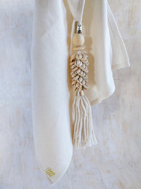 4 Tablecloth Weight Clips with Cowrie Shells and Cotton Tassels for Outdoor Dining - Zapurah - Lifestyle - www.zapurah.com